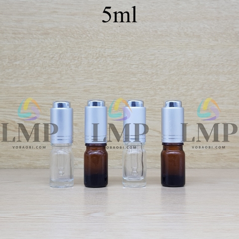 Chai tinh dầu nắp nhấn 5ml