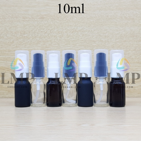 Chai tinh dầu đầu xịt giọt có 2 viền 10ml