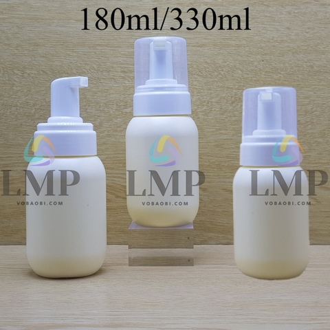 Chai HDPE tạo bọt nắp nhựa