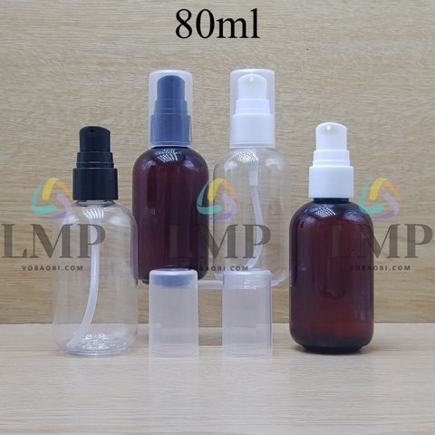 Chai vai tròn đầu xịt giọt 1 viền 80ml