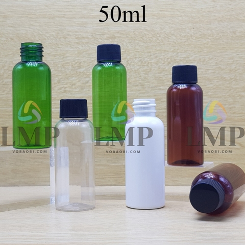 Chai vai tròn nắp vặn sọc