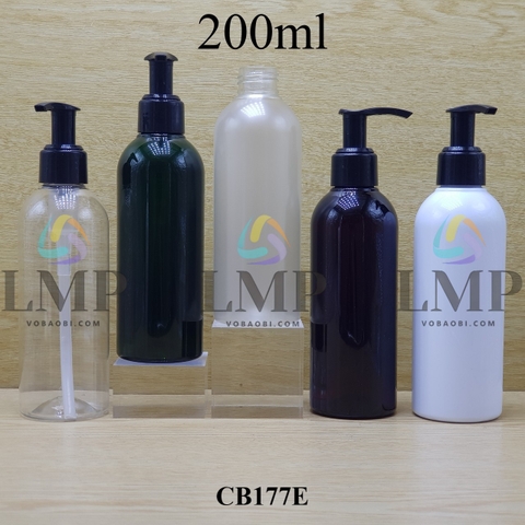 Chai 24g vai tròn vòi van trơn tự khóa 200ml