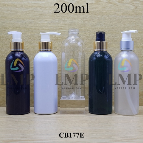 Chai 24g vai tròn vòi van xi 1 viền 200ml