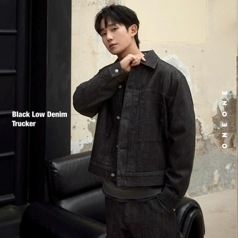 Black Low Denim Trucker MYJP6151