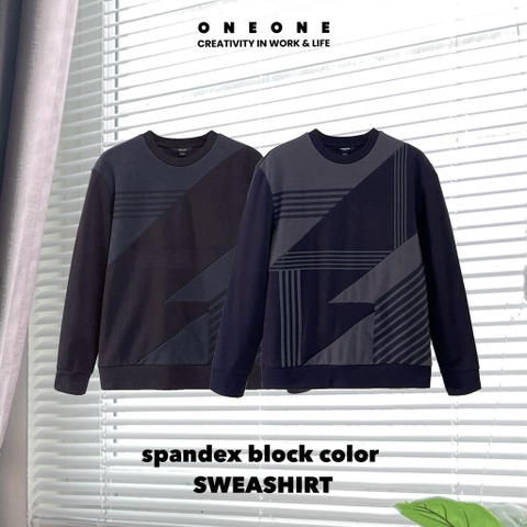 CP spandex block color sweashirt CRTS6122