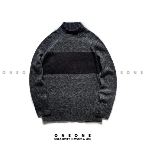 Color Block Half Turtleneck