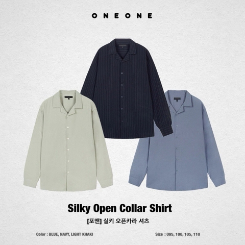 Basic Silky Open Collar Shirt SPYWB23M94