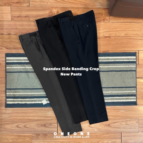 Spandex Side Banding Crop Pants MSPt6111