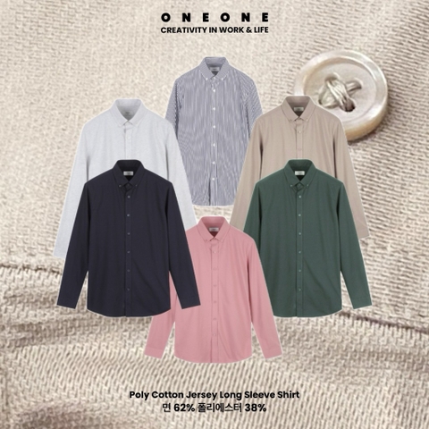 Poly Cotton Jersey Long Sleeve Shirt