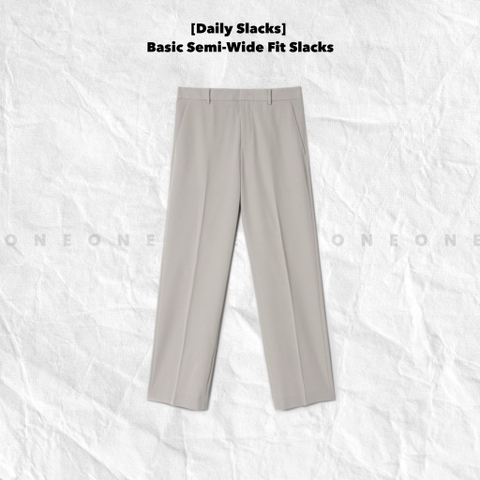 Daily Basic Semi-Wide Fit Slacks 423721LY15