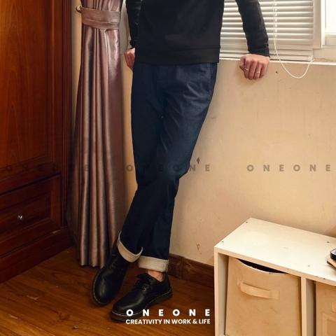 Side Banding Denim Pants