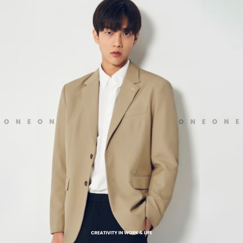 Basic Check Jacket Relaxed Fit