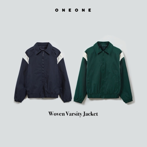 Woven Varsity Jacket