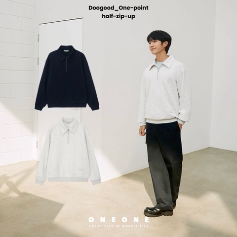 Doogood_One-point half-zip-up