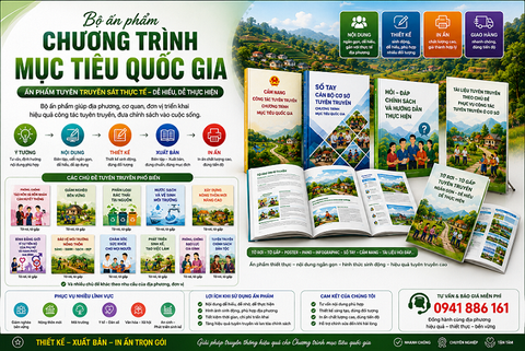 Bộ Ấn phẩm Tuyên truyền Chương trình Mục tiêu Quốc gia