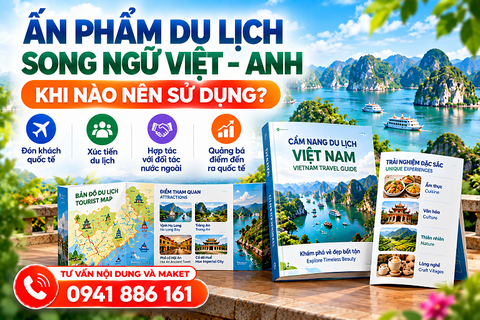 Ấn phẩm Du lịch song ngữ Việt - Anh: Khi nào nên sử dụng?