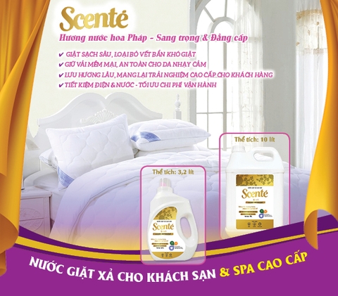 Nước giặt dùng cho Khách sạn, Resort tiết kiệm, thơm lâu hiện nay