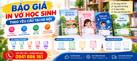 Báo Giá In Vở Học Sinh Theo Yêu Cầu Tại Hà Nội