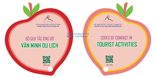 Mẫu Tập gấp Bộ Quy tắc Ứng xử Văn minh Du lịch đẹp, ấn tượng