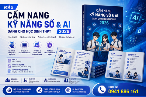 Mẫu Cẩm nang Kỹ năng số & AI dành cho học sinh THPT 2026