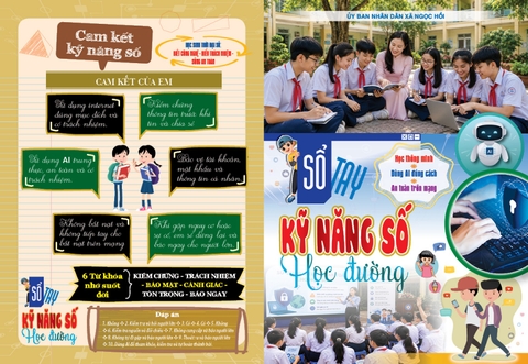 Mẫu Sổ tay Kỹ năng số học đường cho học sinh THCS 2026