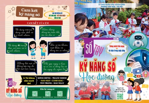 Mẫu Sổ tay Kỹ năng số học đường cho học sinh THCS 2026