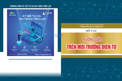 Tờ rơi Tập gấp tuyên truyền hướng dẫn trên môi trường điện tử