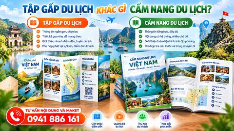 Tập gấp Du lịch khác gì Cẩm nang Du lịch?