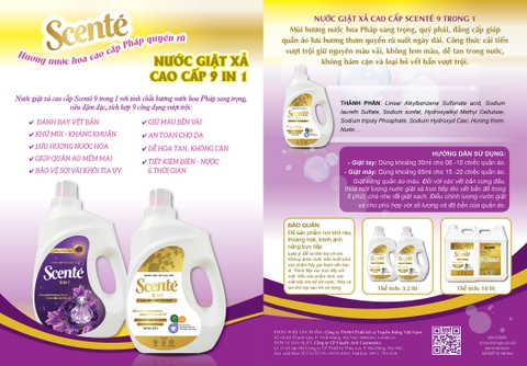 Nước giặt xả cao cấp Scenté - Bí quyết quần áo giữ màu bền đẹp
