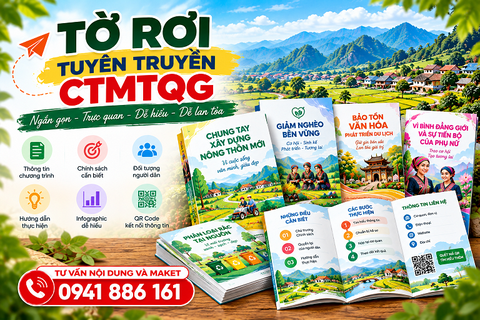 Tờ rơi tuyên truyền Chương trình Mục tiêu Quốc gia