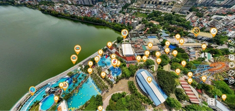Khám phá Công viên nước Hồ Tây bằng VR360 - Điểm đến hấp dẫn Hà Nội