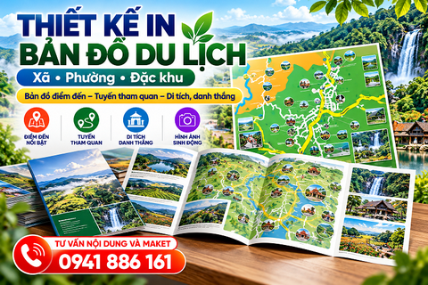 Thiết kế Bản đồ Du lịch đẹp, chuyên nghiệp tại Hà Nội