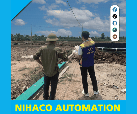 KHẢO SÁT HIỆN TRƯỜNG THI CÔNG, LẮP ĐẶT BIẾN TẦN CHO ĐẦM TÔM TẠI QUẢNG NINH