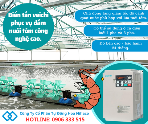GIẢI PHÁP LẮP ĐẶT BIẾN TẦN TRONG ĐẦM TÔM CÔNG NGHỆ CAO