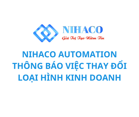 NIHACO AUTOMATION THÔNG BÁO CHUYỂN ĐỔI LOẠI HÌNH DOANH NGHIỆP