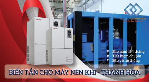 Cung cấp, lắp đặt biến tần cho máy nén khí tại Thanh Hóa