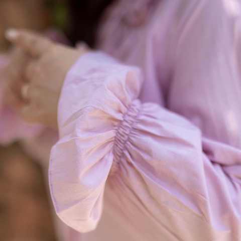 Áo sơ mi nữ bigsize 60kg - 100kg chất đũi nhăn dáng rộng  cổ bèo hoa nổi màu pastel nhẹ nhàng