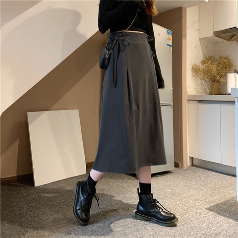 Chân Váy Bigsize Dáng Xòe A 60kg - 100kg Chất Tuyết Mưa Lót Lụa Co Giãn Nhẹ