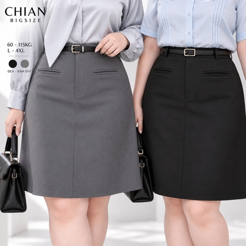 Chân Váy Chữ A Lưng Cao Bigsize 60 - 100kg