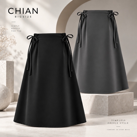 Chân Váy Bigsize Dáng Xòe A 60kg - 100kg Chất Tuyết Mưa Lót Lụa Co Giãn Nhẹ