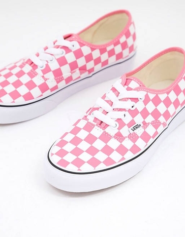 Giày Vans chính hãng Authentic Checkerboard Pink - Hồng