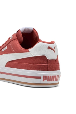 Giày thể thao sneaker chính hãng Puma Court Classic Vulcanised Formstrip Unisex Candy Apple- Jasmine Flower  -  Cam đỏ