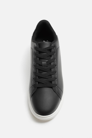 Giày sneaker Zara chính hãng Black Platform - Dáng đế dày Đen