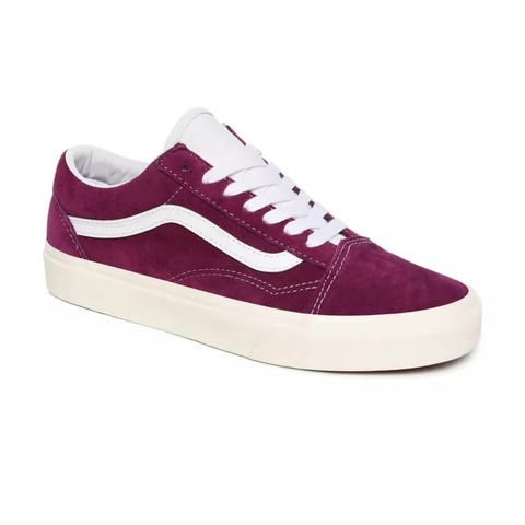 Giày Vans chính hãng Old Skool Pig Suede Grape Juice True White