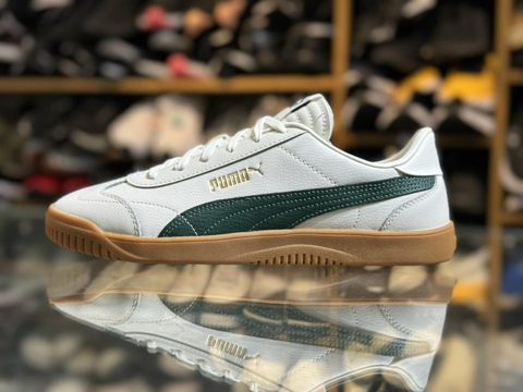 Giày Puma chính hãng CLUB 5V5 Vapor gray - Dark myrtle - Gold Gumsole Suede - Trắng xanh lá đế gum - size 40.5 42.5