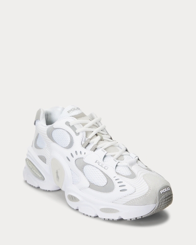 Giày sneaker hàng hiệu Polo Ralph Lauren Modern Trainer 100 Sneaker White - Low Tops 2024 chính hãng - size 41
