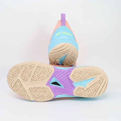 Giày Tennis Yonex chính hãng Power Cushion Sonicage 3 Clay Hồng xanh - Pink Blue - size 37 39.5
