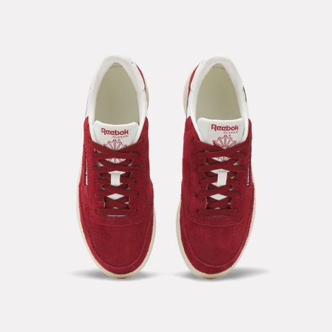 Giày thể thao Reebok chính hãng Club C 85 Suede lace-up sneakers Red - Đỏ da lộn