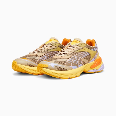 Giày Sneaker Puma Velophasis Muticolor Chocolate Chip-Flaxen - Cam Vàng Nâu - size 41