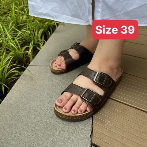 Dép đế trấu chính hãng Châu Âu size 39